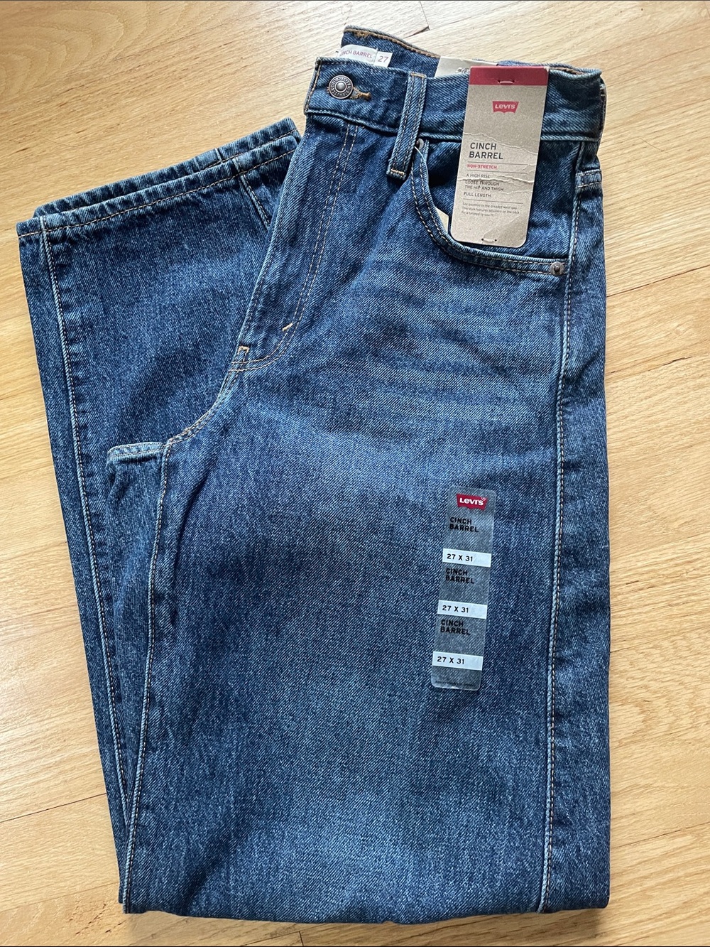 Levi's Women’s Cinch Barrel Jeans - Blue Denim